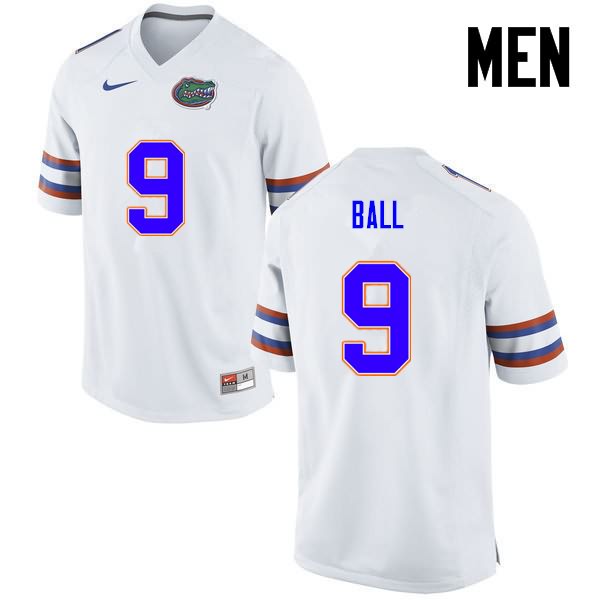 NCAA Florida Gators Neiron Ball Men's #11 Nike White Stitched Authentic College Football Jersey QFU6664LW